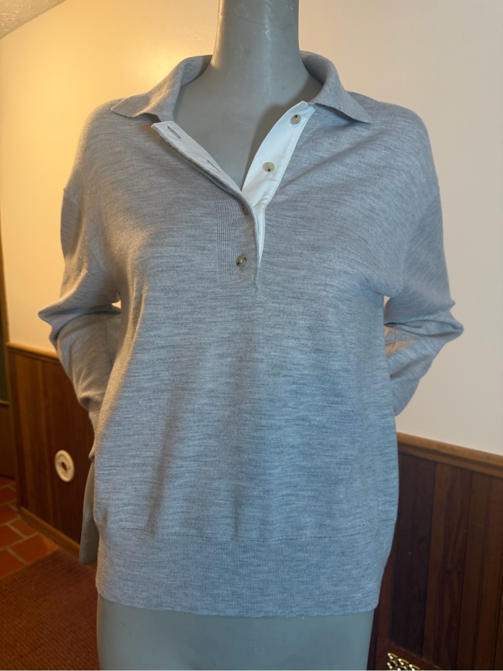 Vince Polo Wool Blend Sweater